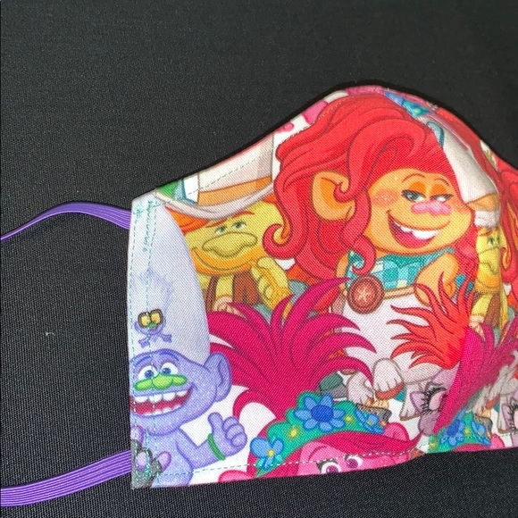 Trolls print  Kids Face Masks - Picture 3 of 7